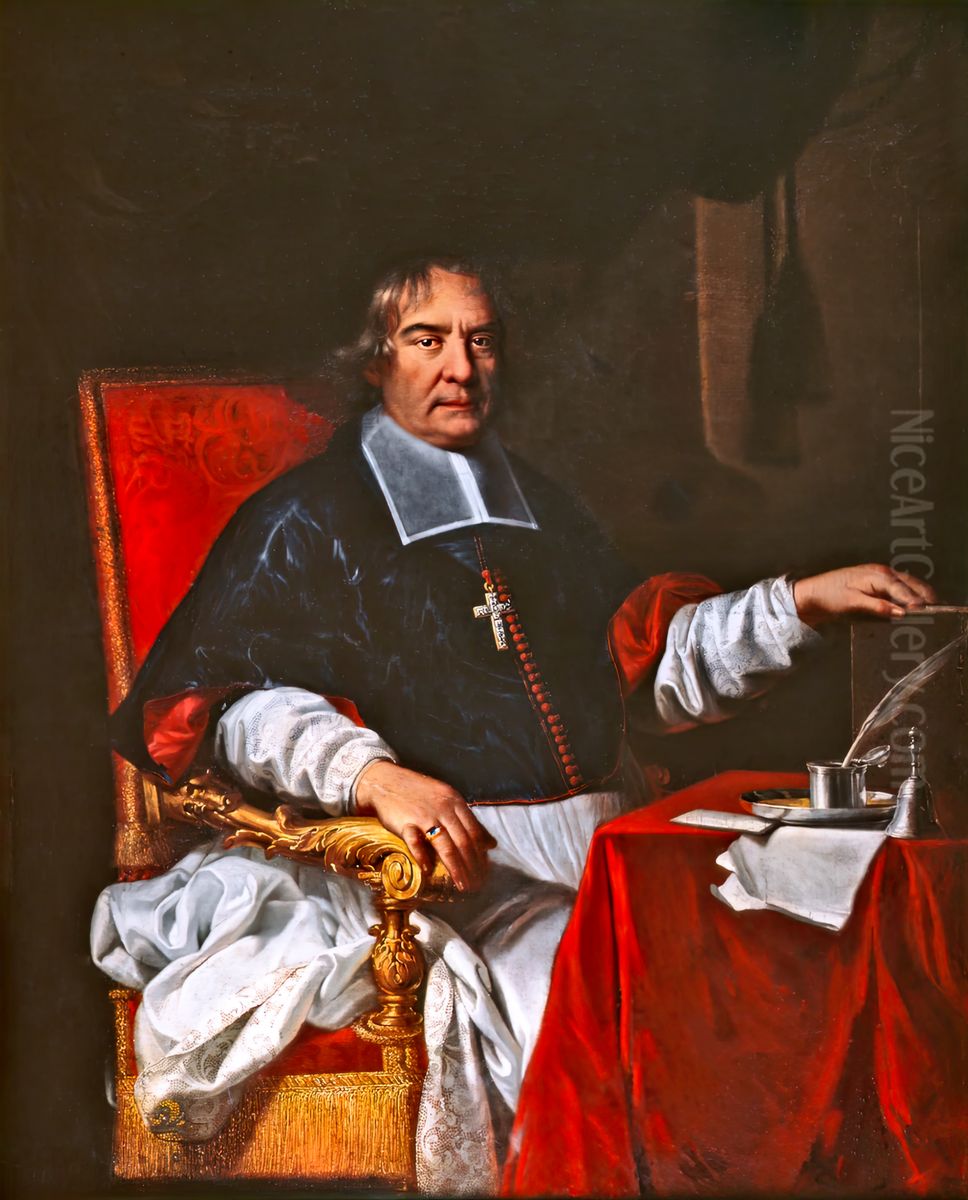 Hyacinthe Serroni, first archbishop of Albi Oil Painting by Hyacinthe Rigaud