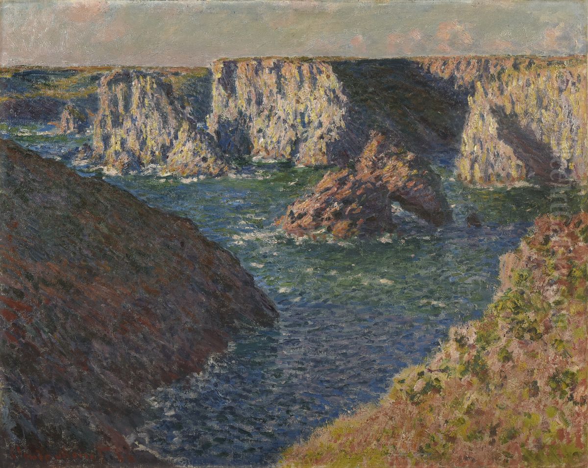 Les Rochers de Belle-Ile Oil Painting by Claude Oscar Monet