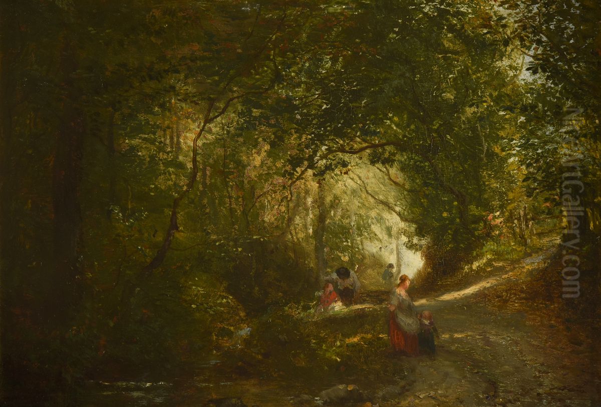 Paysage Oil Painting by Constant Troyon