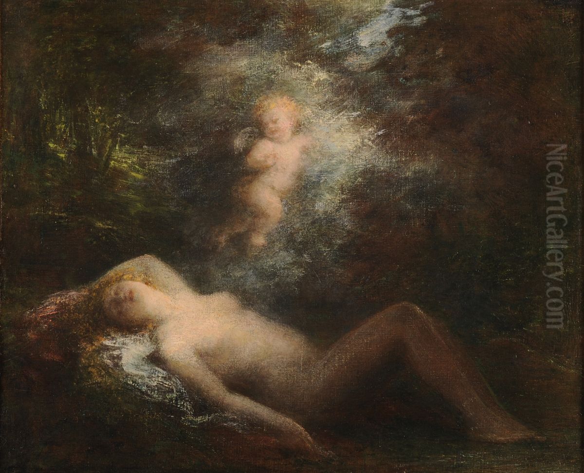 Nymphe endormie Oil Painting by Henri Fantin-Latour