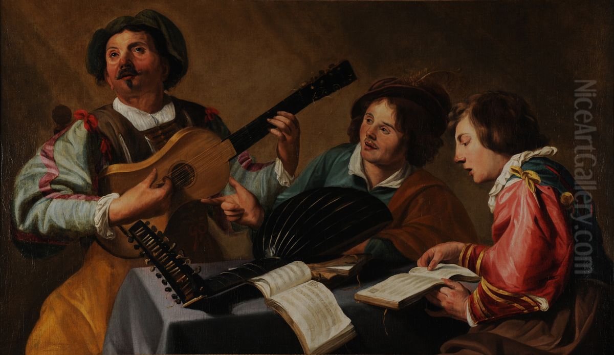 Un concert Oil Painting by Theodoor Rombouts