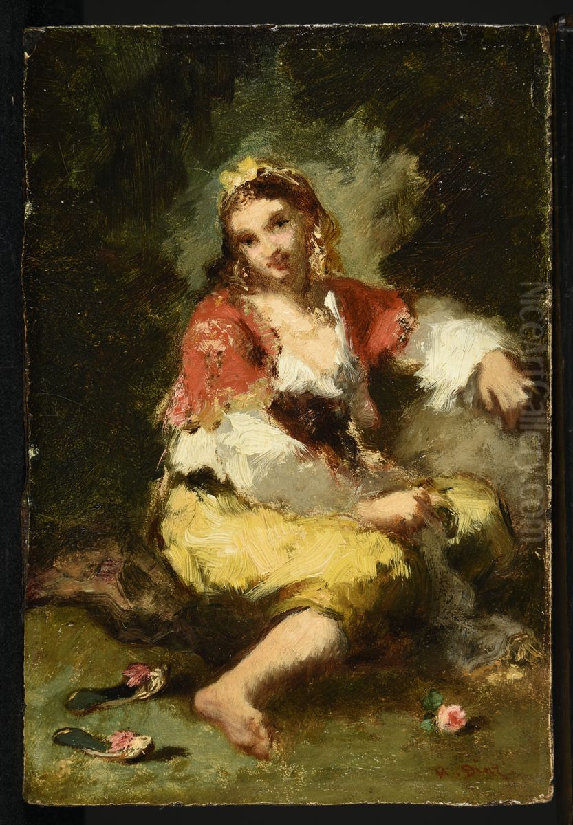 Femme orientale Oil Painting by Narcisse Virgilio Diaz