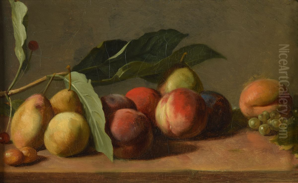 Etude de fruits Oil Painting by Lie Louis Perin-Salbreux