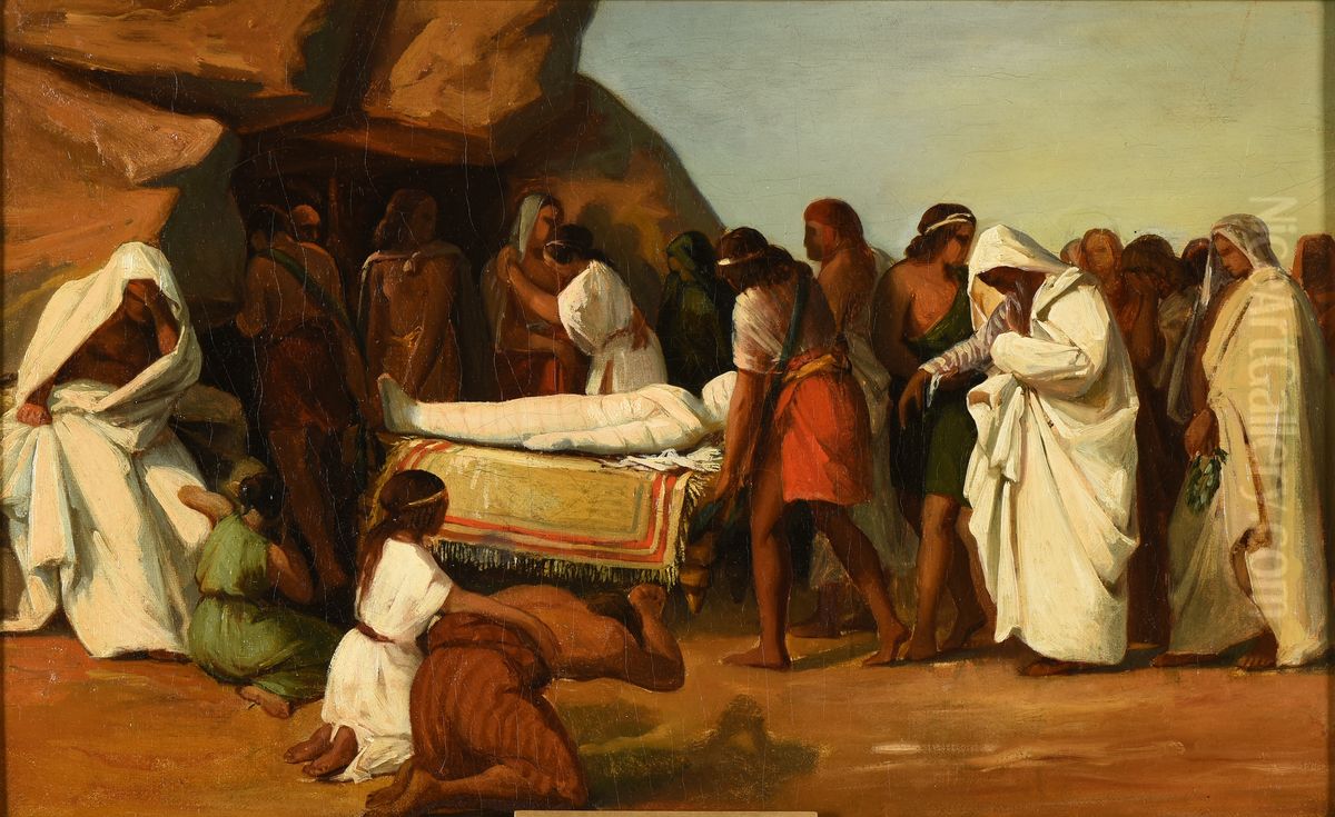 Scene de funerailles Oil Painting by Dominique Papety