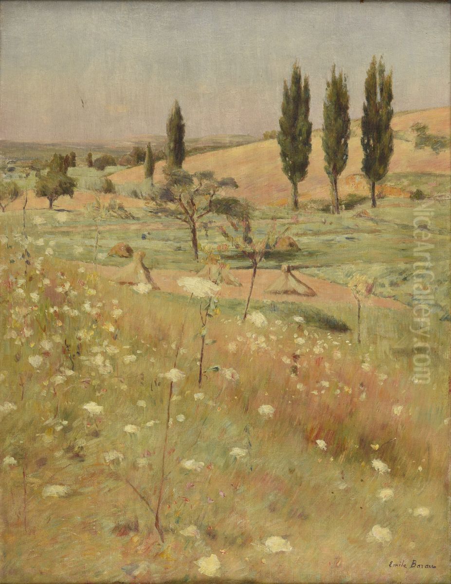 Matinee d'ete a Chenay Oil Painting by Emile Barau