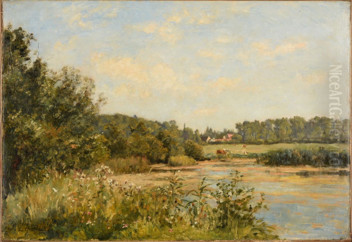 Prairies de Tourne-Bourse Oil Painting by Stanislas Lepine