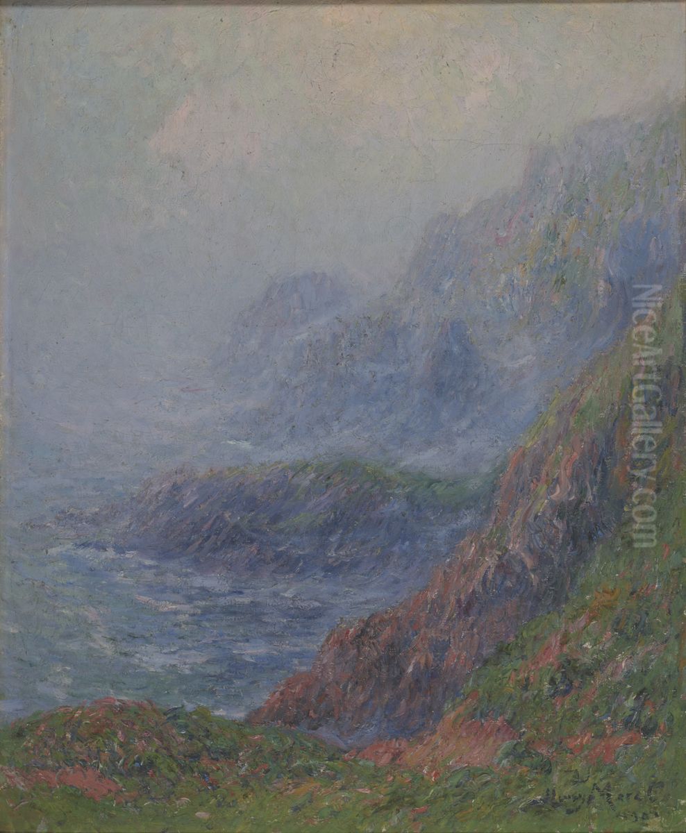 Matinee brumeuse a Ouessant Oil Painting by Henry Moret