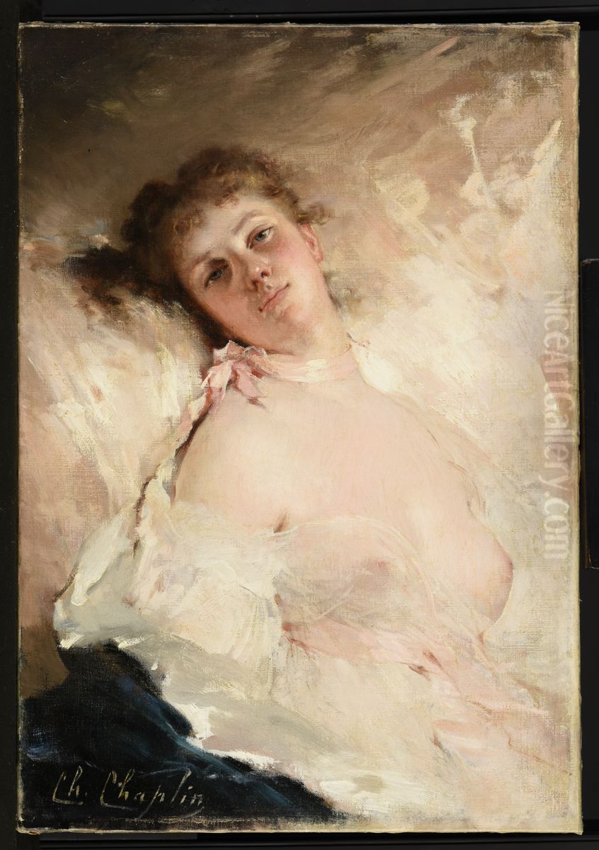 Reverie Oil Painting by Charles Joshua Chaplin