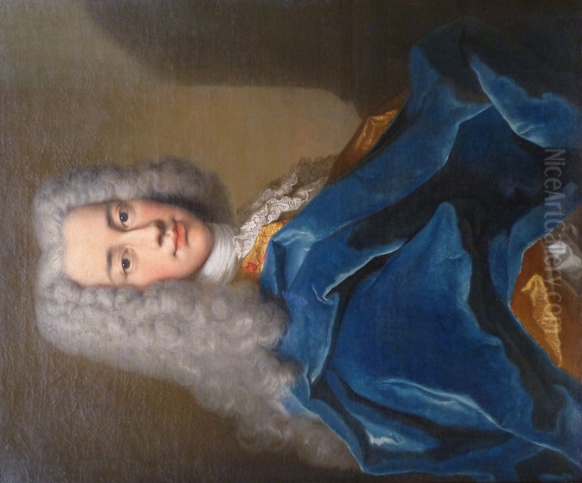 A Gentleman Oil Painting by Nicolas de Largilliere