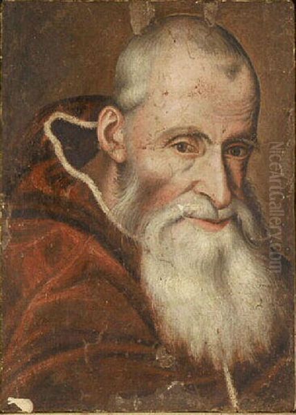 Portrait du pape Paul III Oil Painting by Titian