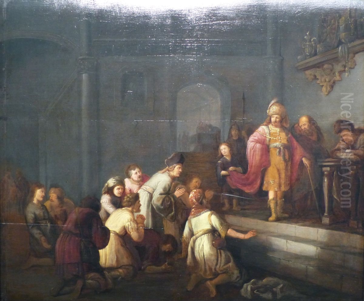 Joseph et ses freres Oil Painting by Jacob Willemsz de Wet