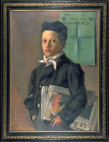 Portrait d'adolescent Oil Painting by Louis Gregoire