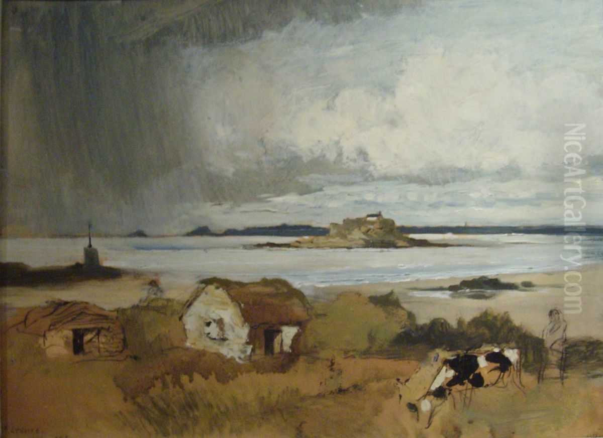 Morsalines Oil Painting by Felix Buhot