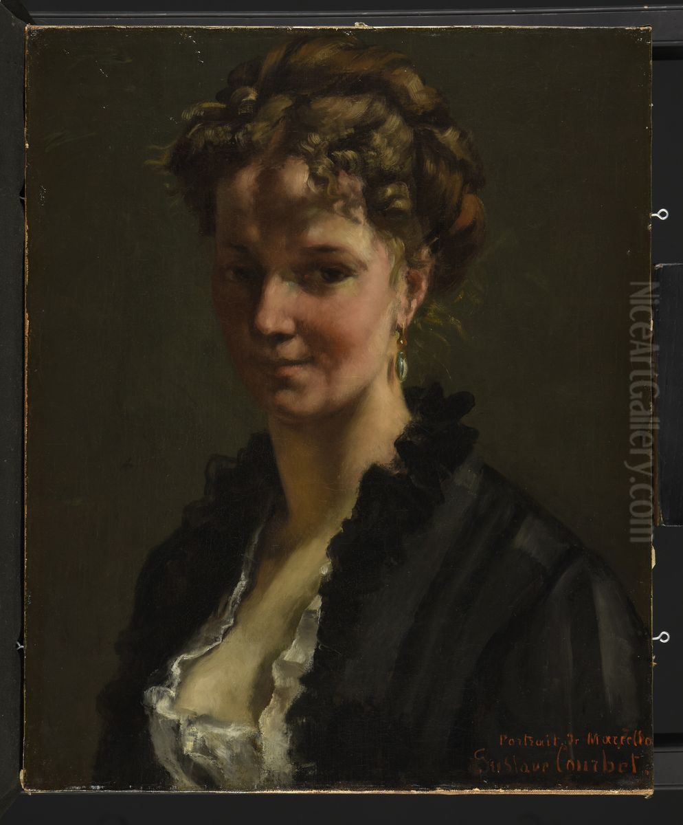 Le sculpteur Marcello (Duchesse de Castiglione-Colonna) Oil Painting by Gustave Courbet