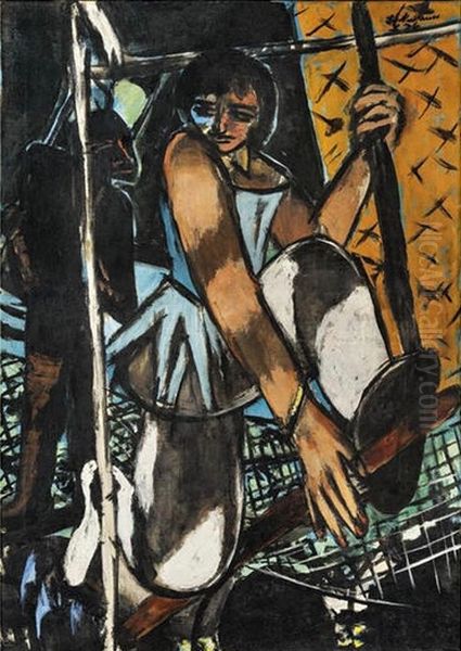 Artist Oil Painting by Max Beckmann