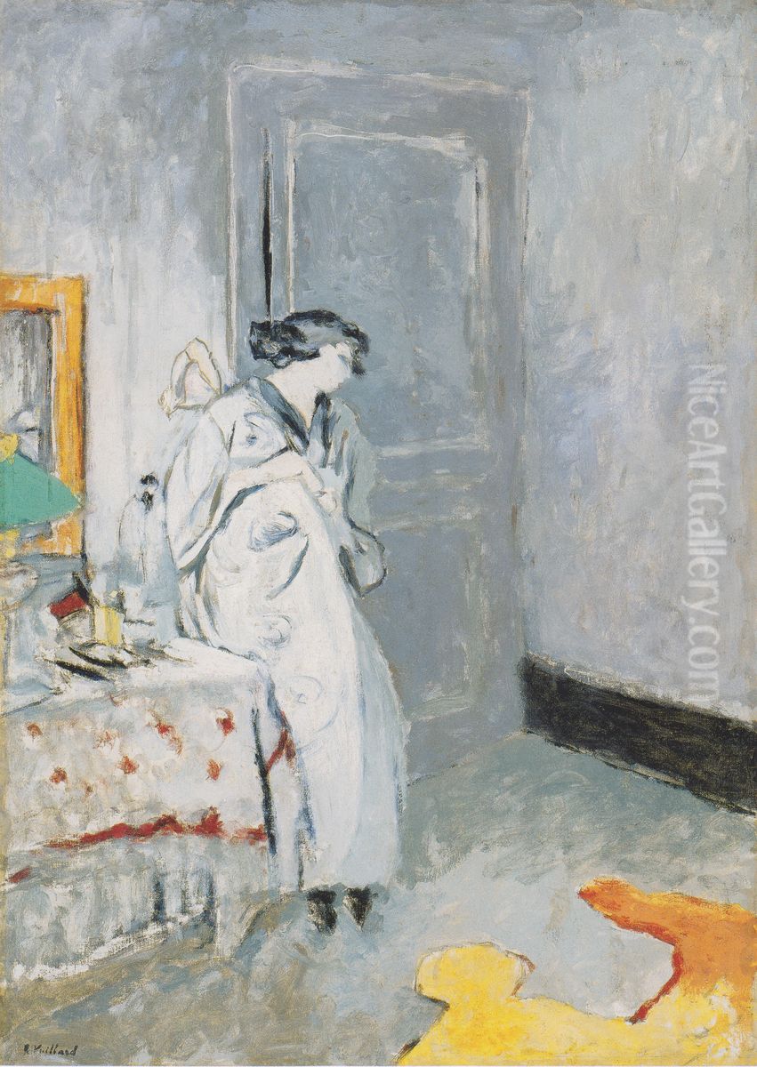 Das blaue Zimmer Oil Painting by Jean-Edouard Vuillard