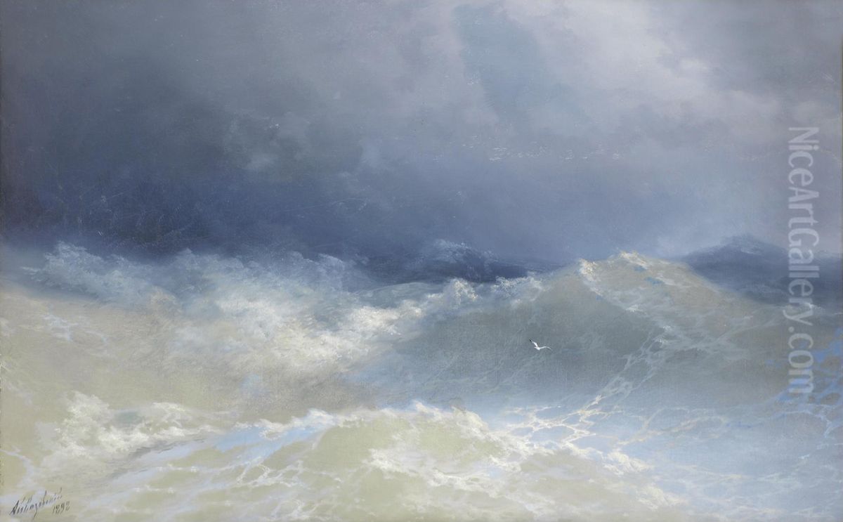 Among the Waves Oil Painting by Ivan Aivazovsky
