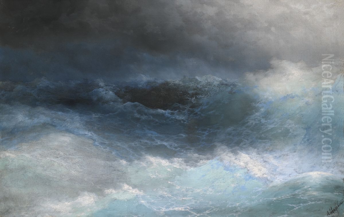 Stormy Sea Oil Painting by Ivan Aivazovsky