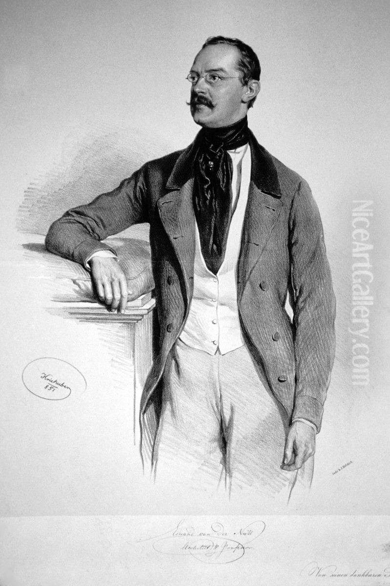 Eduard van der Null Oil Painting by Josef Nikolaus Kriehuber