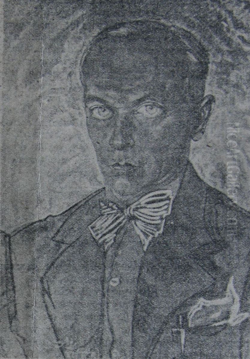 Portrait of Maurycy O'Brien de Lacy Oil Painting by Stanislaw Ignacy Witkiewicz (Witkacy)