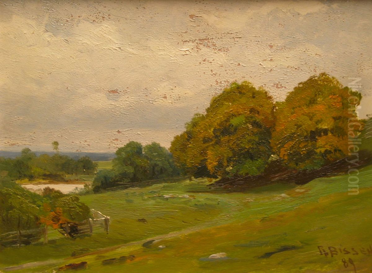 Autumn landscape. Oil Painting by Rudolf Bissen