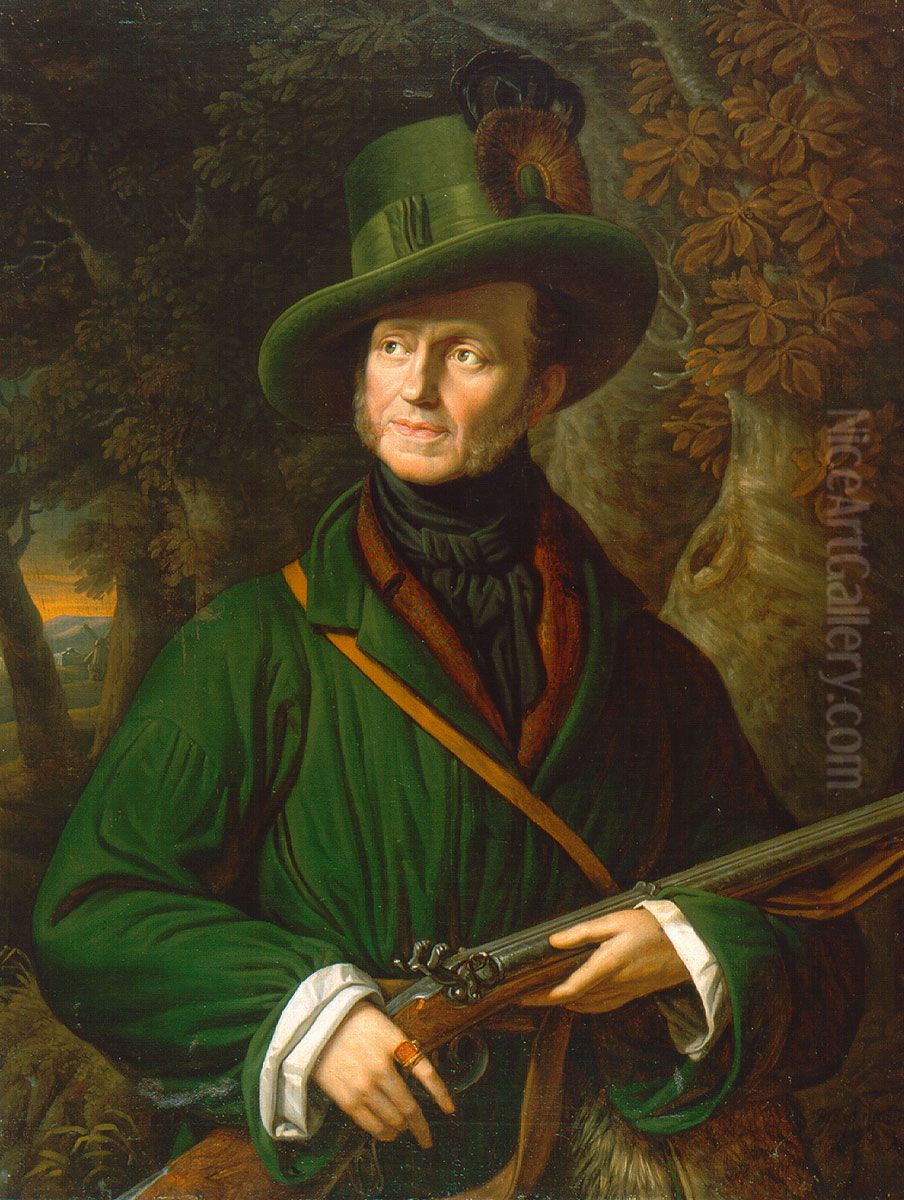 duke Gustav von Mecklenburg Oil Painting by Rudolph Suhrlandt