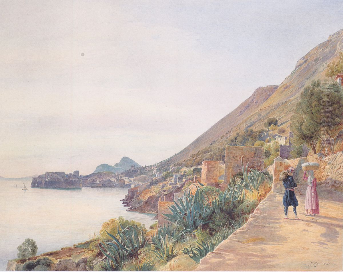 Blick auf Ragussa Oil Painting by Rudolf von Alt