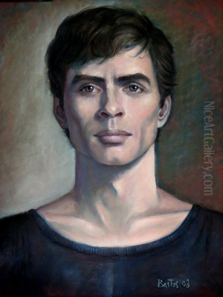 Portrait of Rudolph Nureyev Oil Painting by unknown