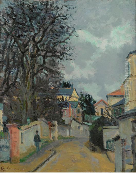 RUE A PONTOISE Oil Painting by Armand Guillaumin