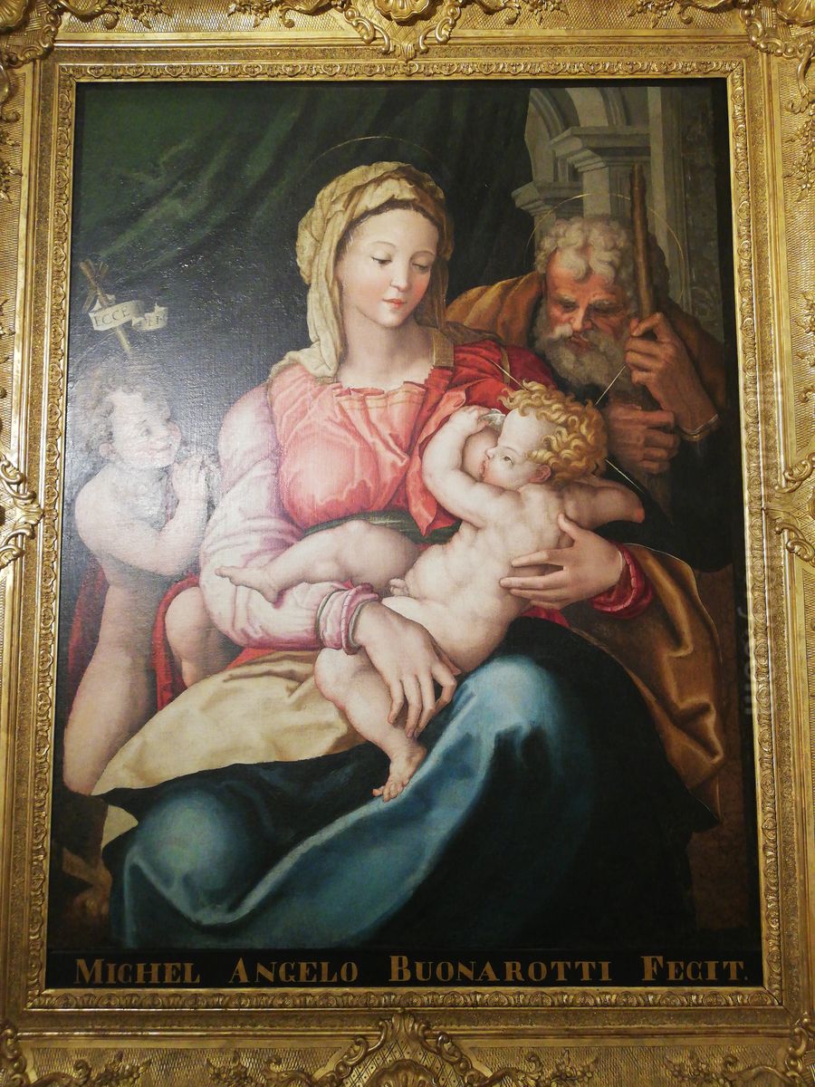 The Holy Family with Child S. John Oil Painting by unknown