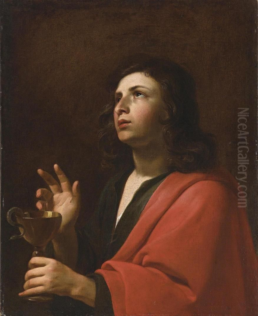 Saint John the Evangelist Oil Painting by Giusto Fiammingo