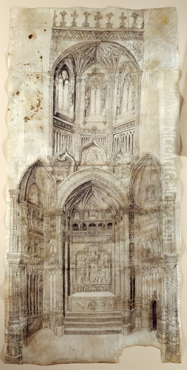 The Main Chapel of San Juan de los Reyes, Toledo Oil Painting by Juan Guas