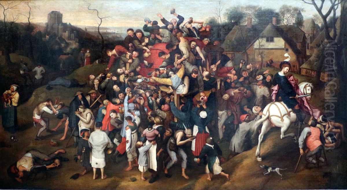 The Wine of Saint Martin's Day Oil Painting by Pieter Brueghel the Elder