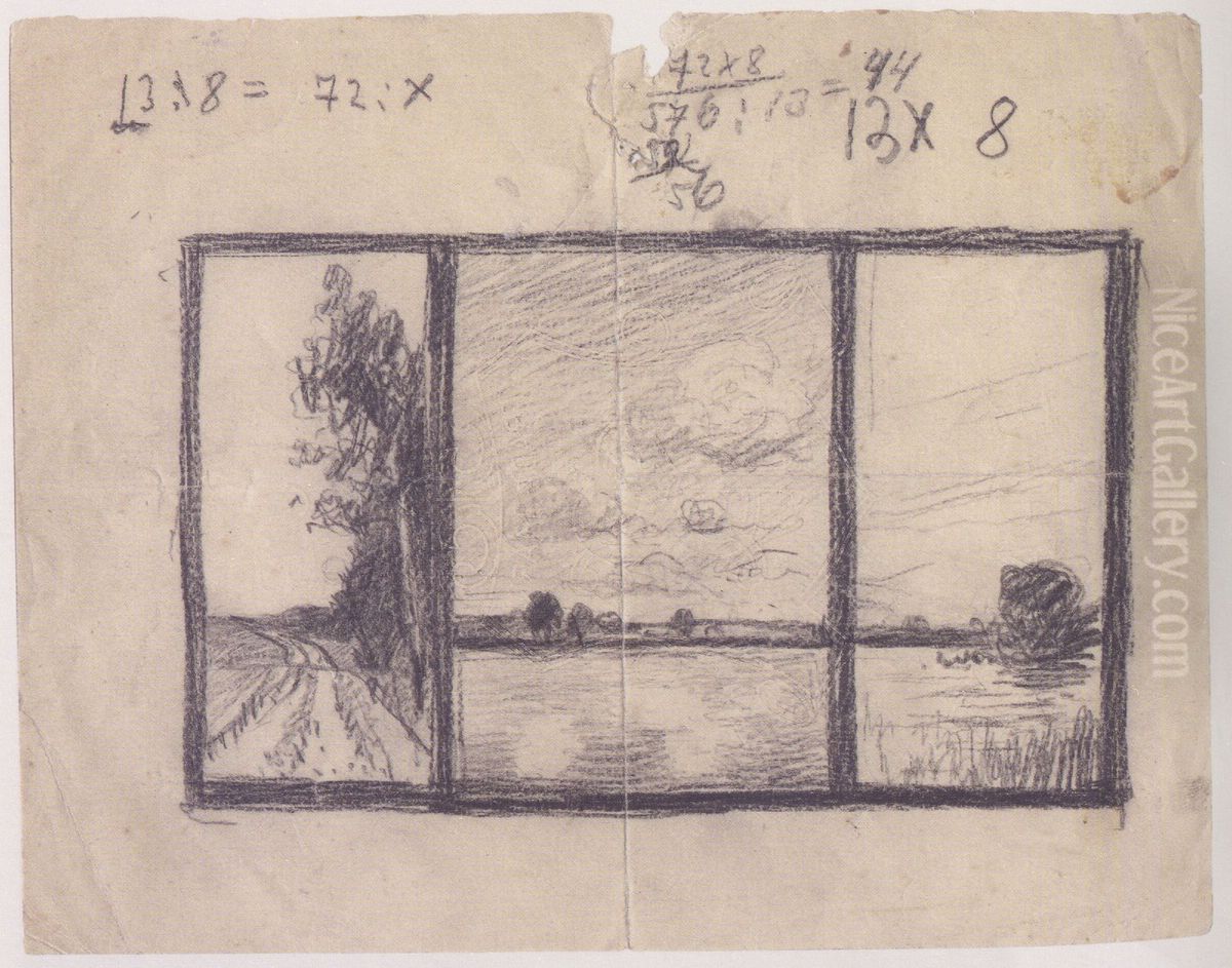 Jezioro w Sylgudyszkach Oil Painting by Stanislaw Ignacy Witkiewicz (Witkacy)