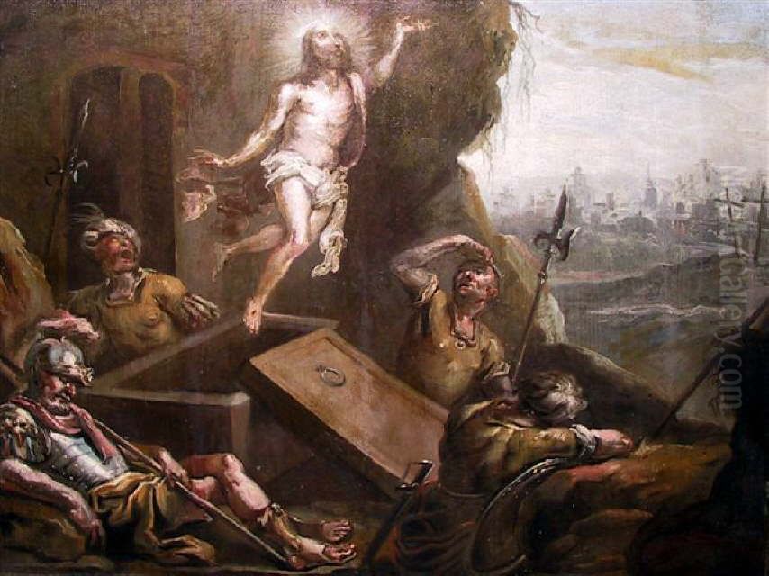 Auferstehung Christi Oil Painting by Johann Conrad Seekatz