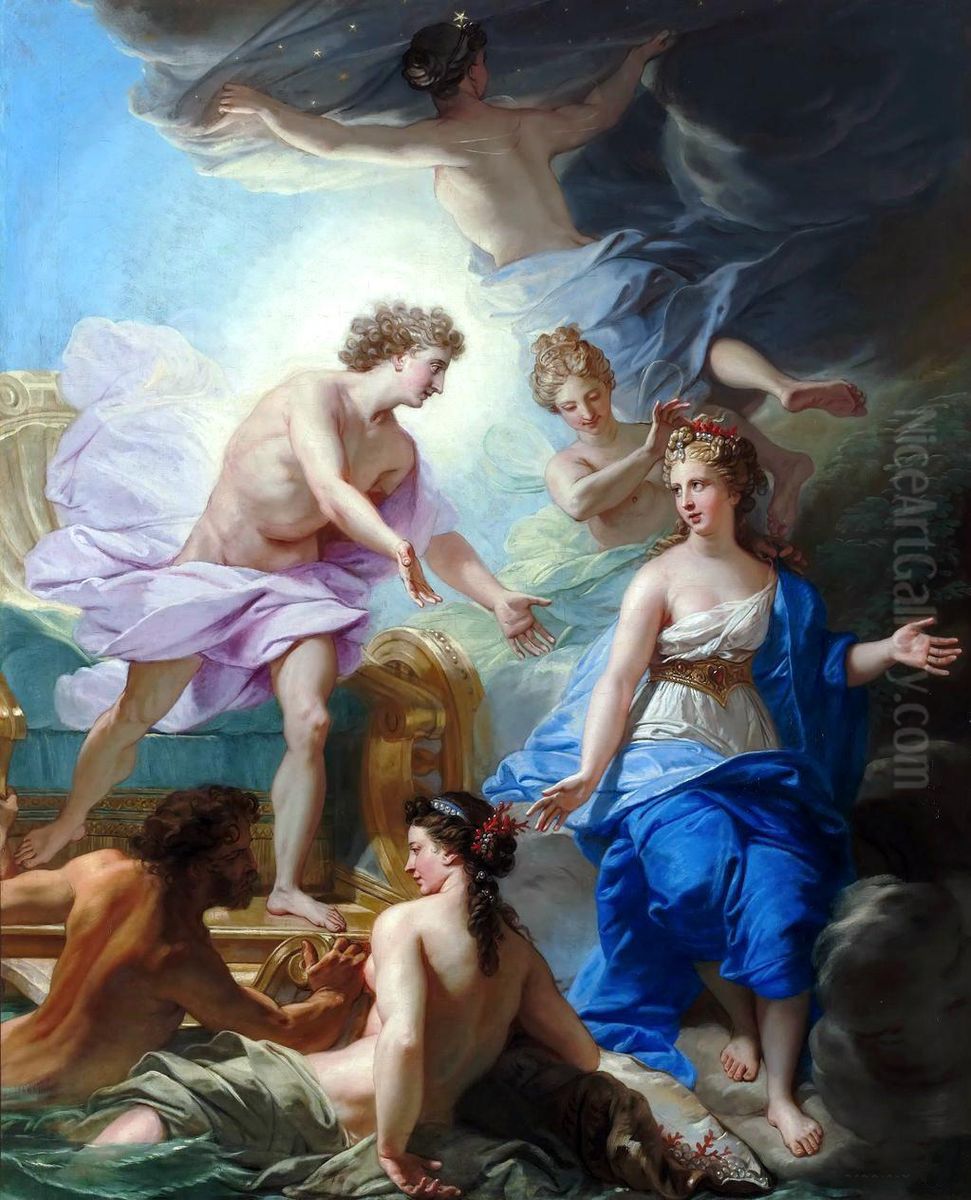 Apollo and Thetis Oil Painting by Jean Jouvenet
