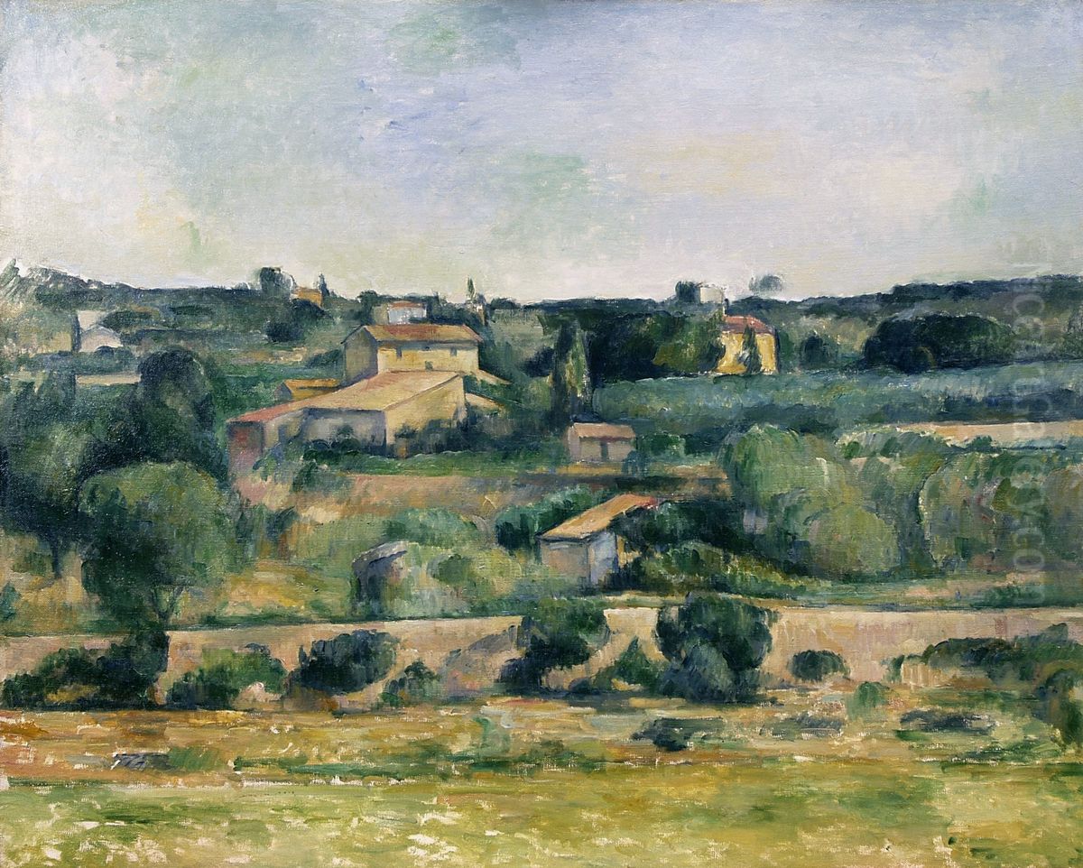 Dans la plaine de Bellevue Oil Painting by Paul Cezanne
