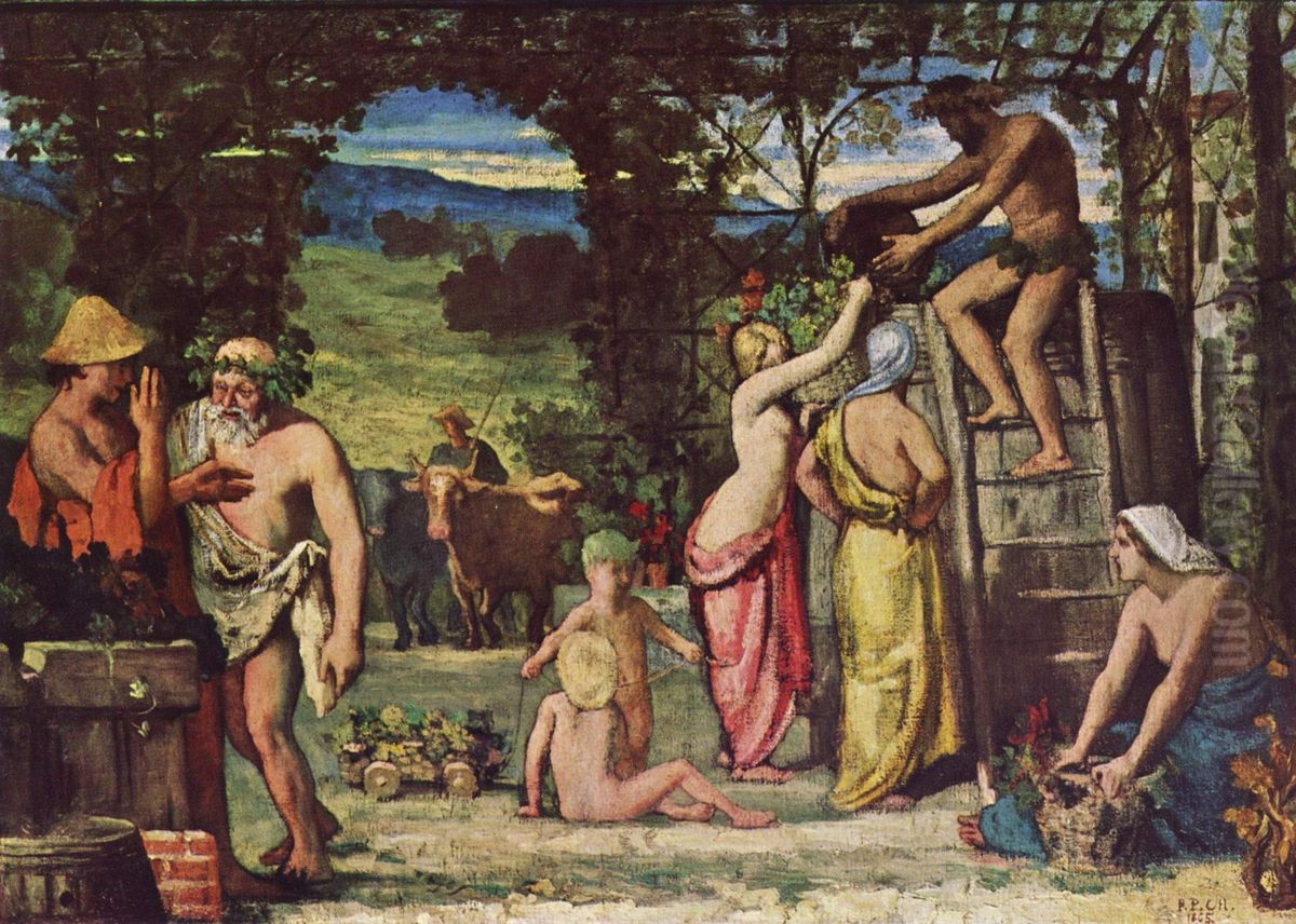 Autumn Oil Painting by Pierre Puvis de Chavannes