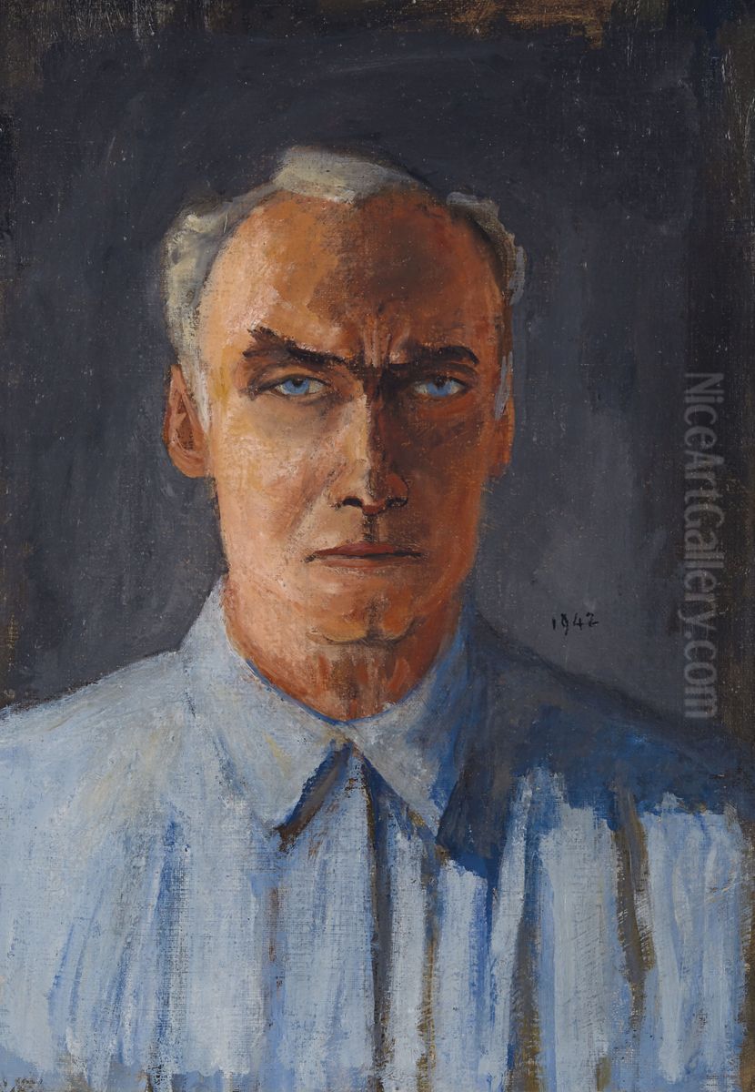 Self-portrait Oil Painting by Walt Kuhn