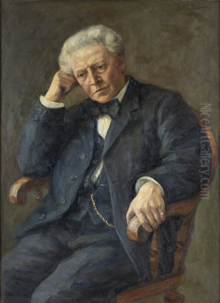 Pianisten Johannes Sandberg Oil Painting by Astri Aasen