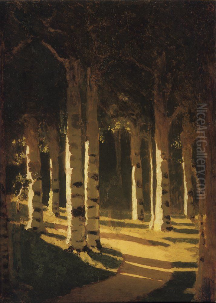 Sunlight in the park Oil Painting by Arkhip Kuindzhi