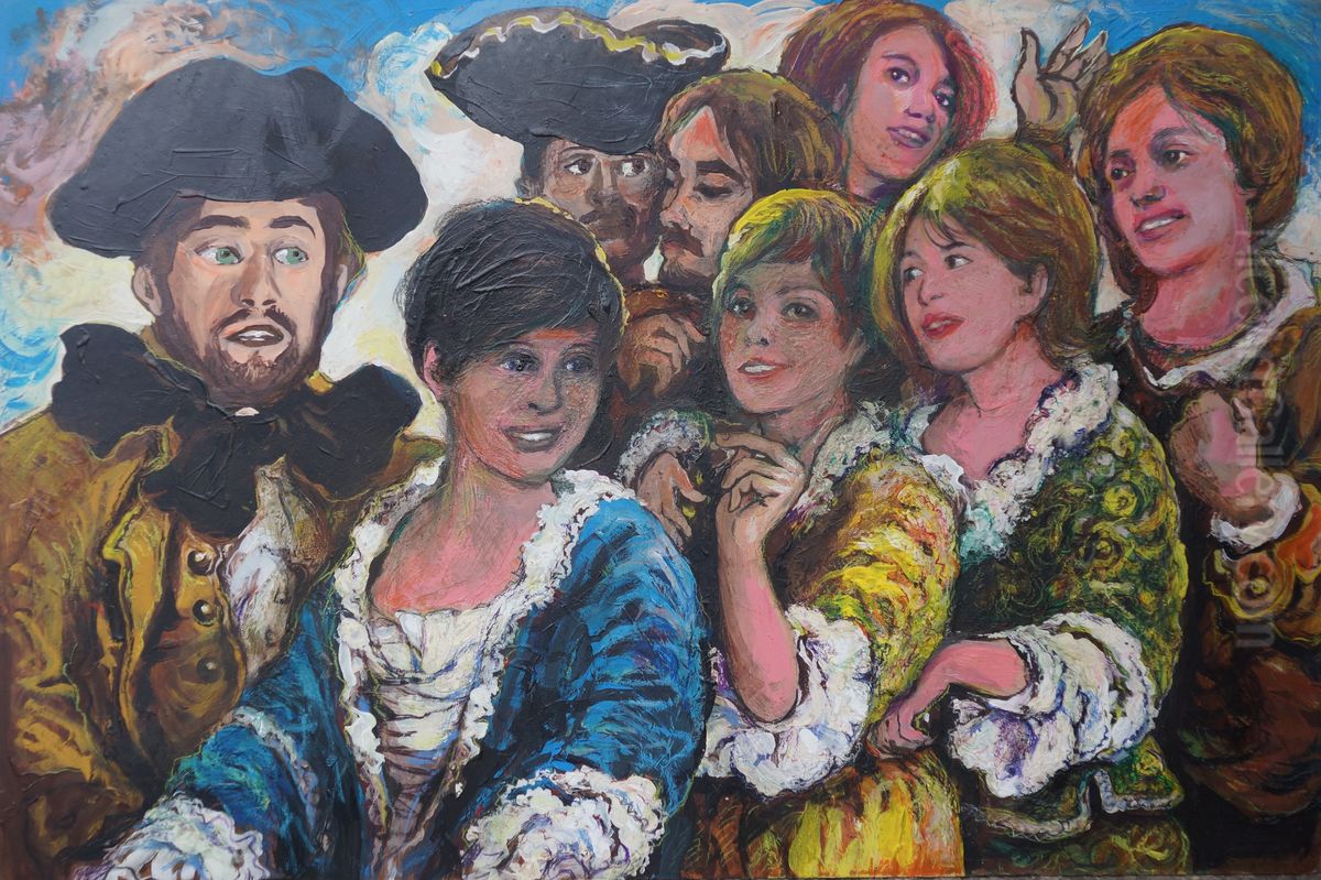 I nipoti di Fra Galgario Oil Painting by Paolo Boncompagni