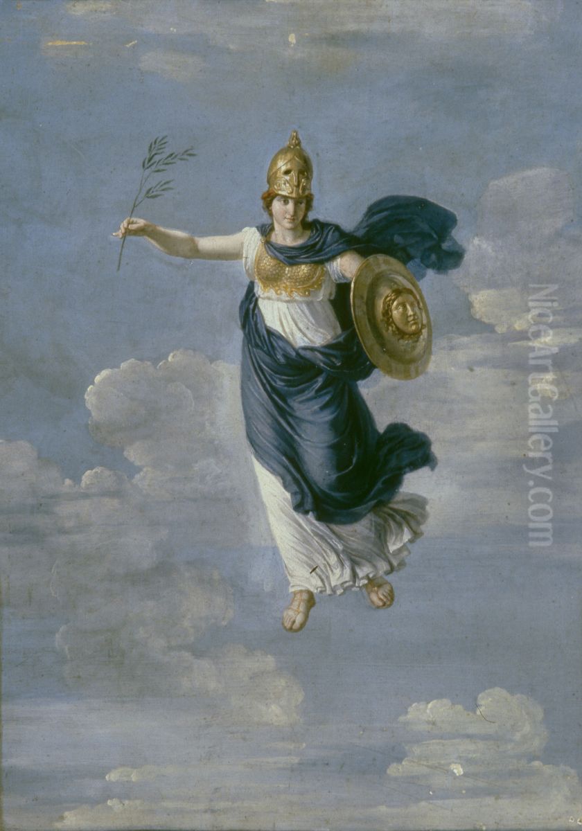 Minerva in the Heavens Oil Painting by Andrey Ivanovich Ivanov