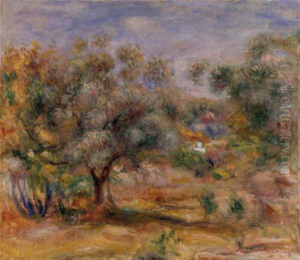 Olive trees in the garden Oil Painting by Pierre Auguste Renoir