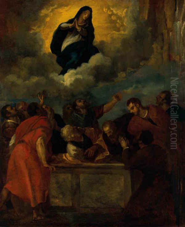 L'assomption Oil Painting by Theodore Gericault