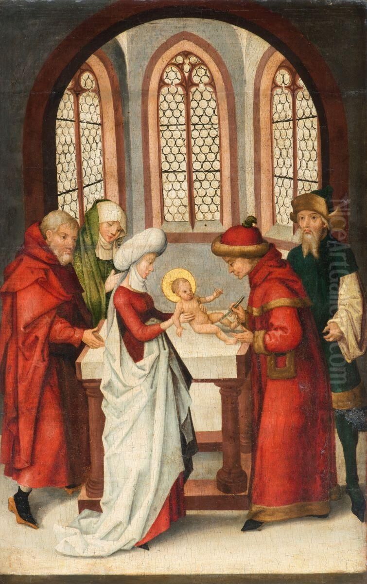 Circumcision of Christ Oil Painting by Ludwig Schongauer