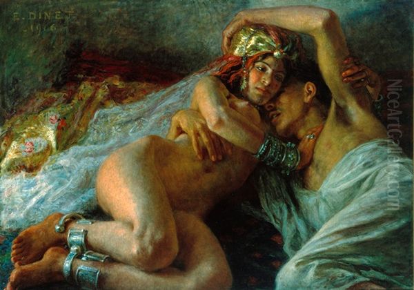 Seducer. Oil Painting by Nasreddine Dinet