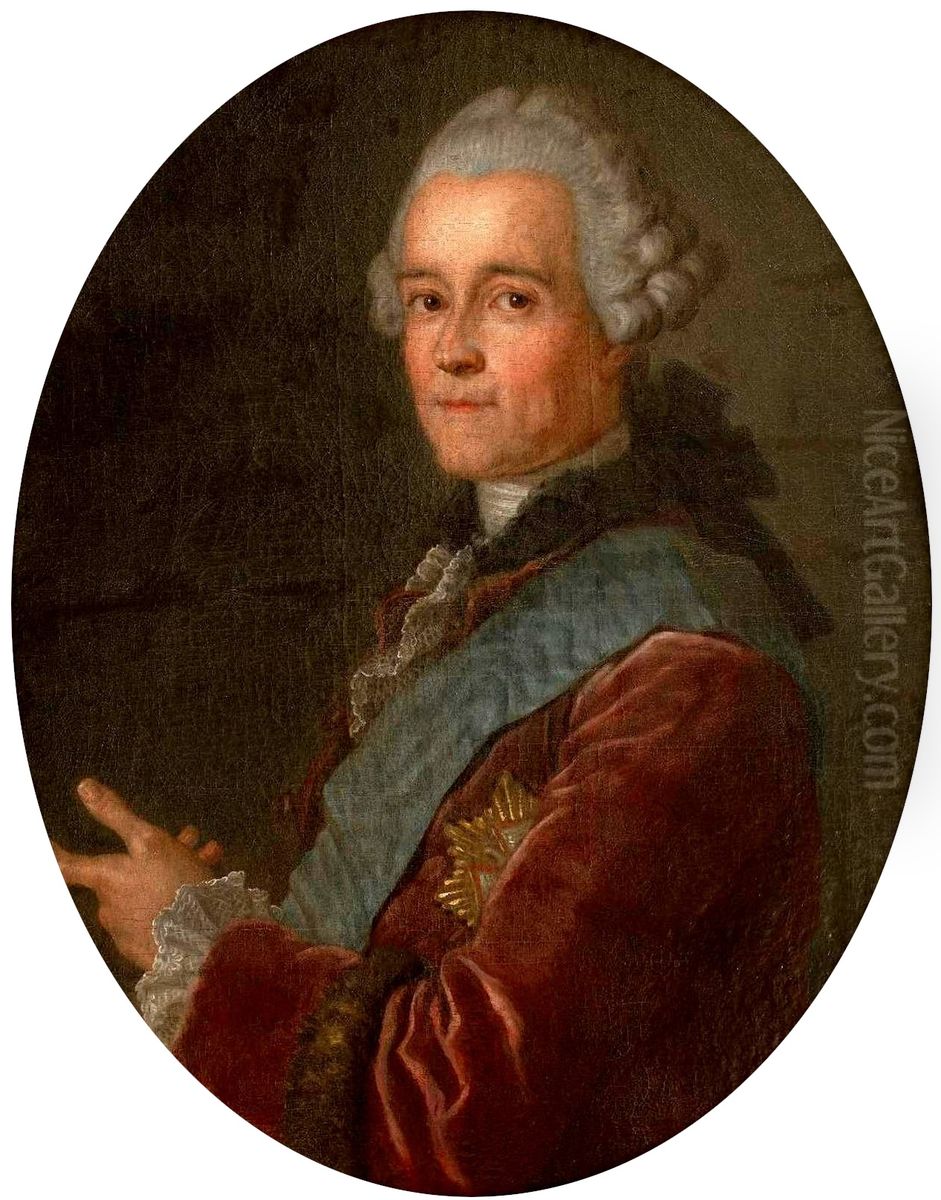 Portrait ofJozef Klemens Czartoryski(1740-1810). Oil Painting by Charles-Amedee-Philippe van Loo