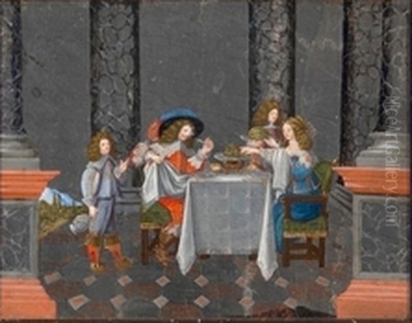 Okus Oil Painting by Abraham Bosse