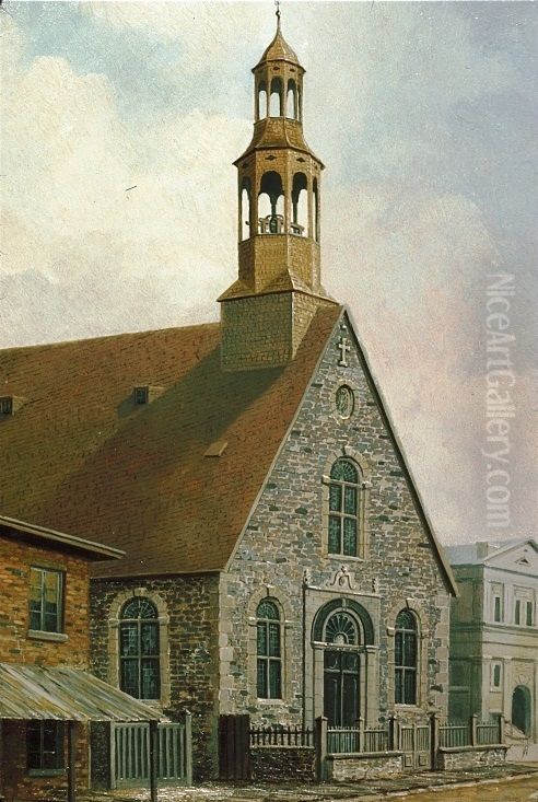 Old Bonsecours Church Oil Painting by Henry Richard Bunnett